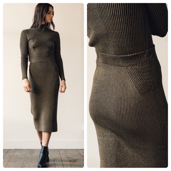 Mara Hoffman Dresses & Skirts - Mara Hoffman Susan Skirt Knit Olive Green Size XL